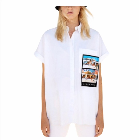 Zara Tops - Zara x Maui & Sons Collection Oversized Shirt